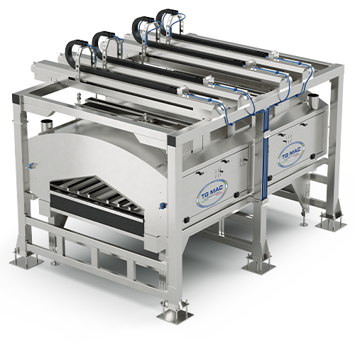 TG MAC X4, macchina per applicazione smalti airless in piastrelle ceramiche, con 4 assi indipendenti e tecnologia 5.0