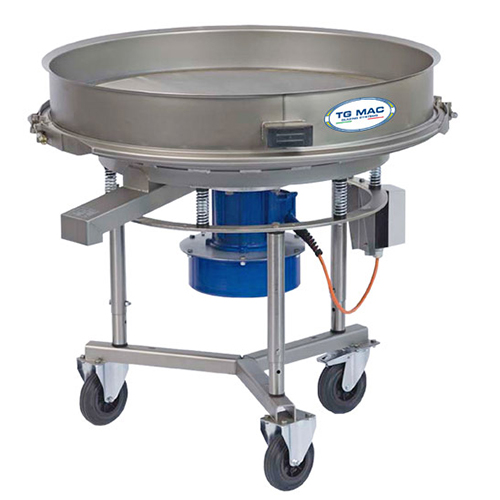 Vibrosetacci TG MAC, macchine create per setacciare liquidi come smalti per piastrelle ceramiche, ad alta densità e viscosità