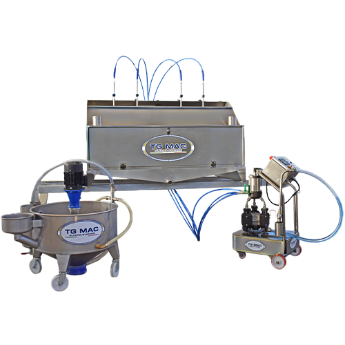 Sistema X-Lite con cabina airless antigoccia in acciaio inox, per applicazione smalti in piccole quantità su piastrelle ceramiche